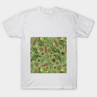 #Christmas #Pattern #Pine #Snow 12 T-Shirt